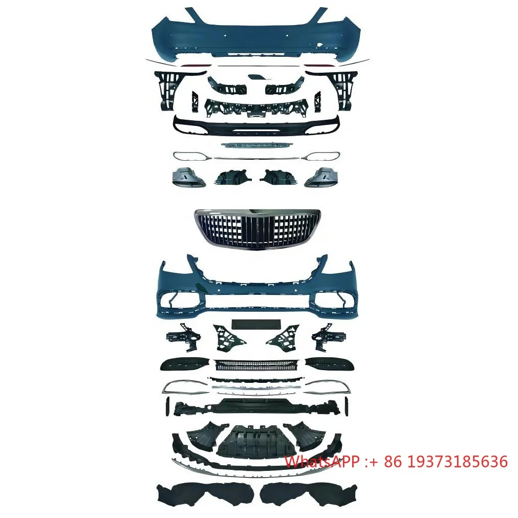 W222 Upgrade Maybach PP Material Bodykit for Mercedes Benz S-Class 18-20 Bodykit With Car Bumpers Grille