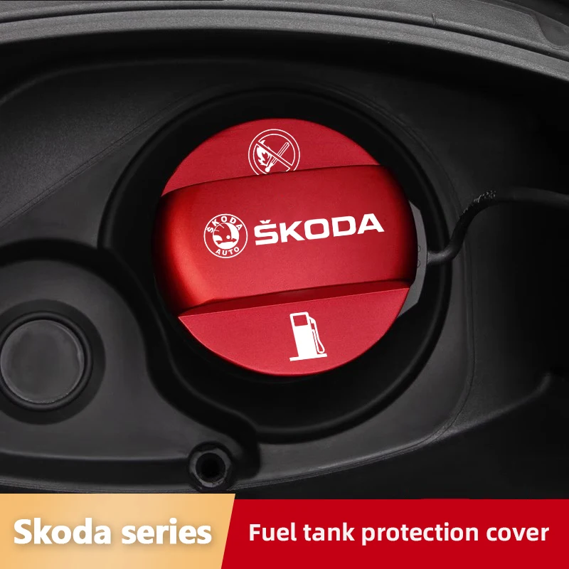 

Car Fuel Filler Door Cover Fuel Tank Gas Caps Accessories For Skoda Octavia Kodiaq Enyaq iV Kamiq Scala Superb Fabia Rapid Karoq