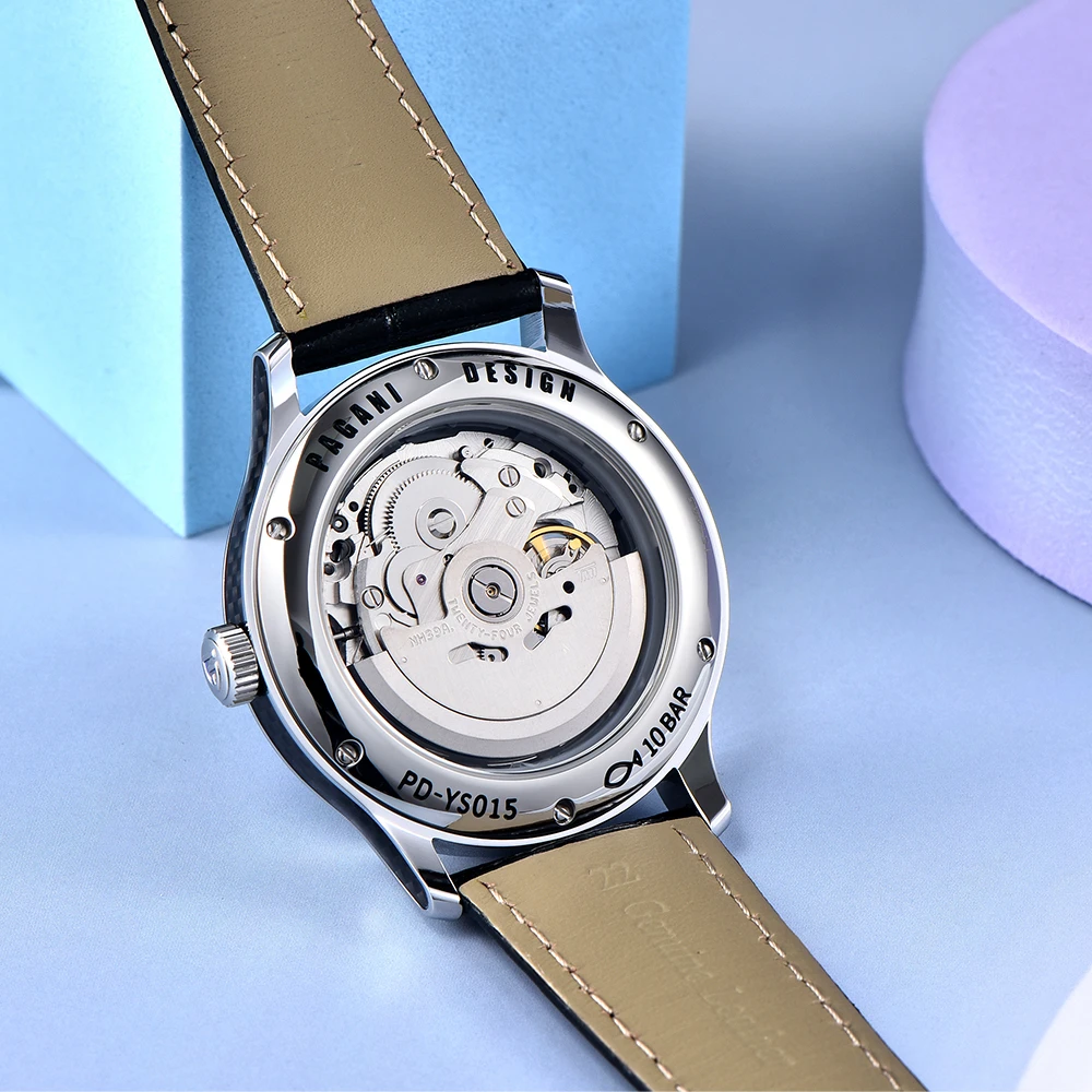 Neue PAGANI DESIGN Luxus Marke 41MM männer Mechanische Automatische Uhr 10Bar Wasserdicht NH39 Edelstahl herren Uhr