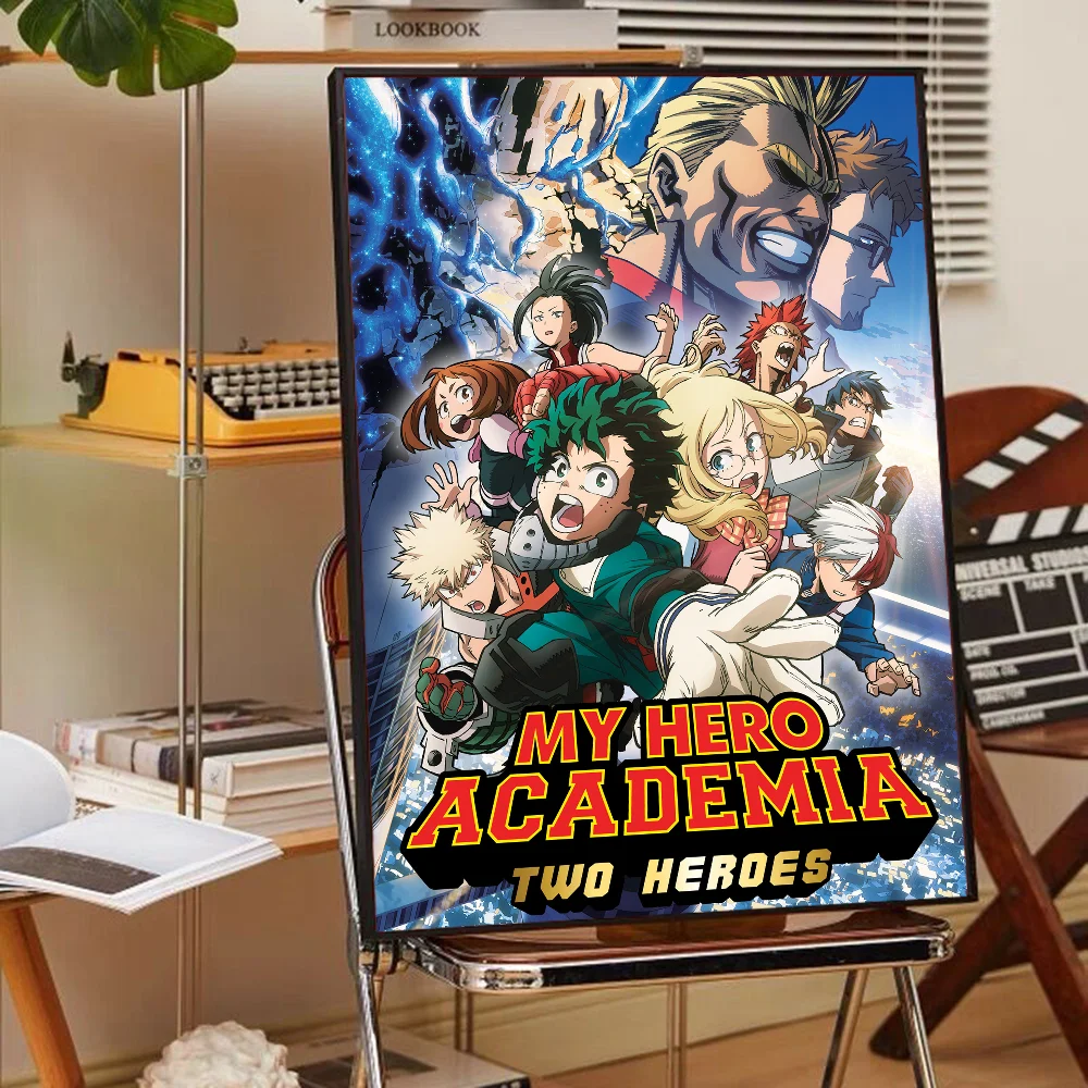 Anime My Hero Academia Poster Self-adhesive Art Poster Whitepaper Prints Posters Artwork Aesthetic Art Wall Painting