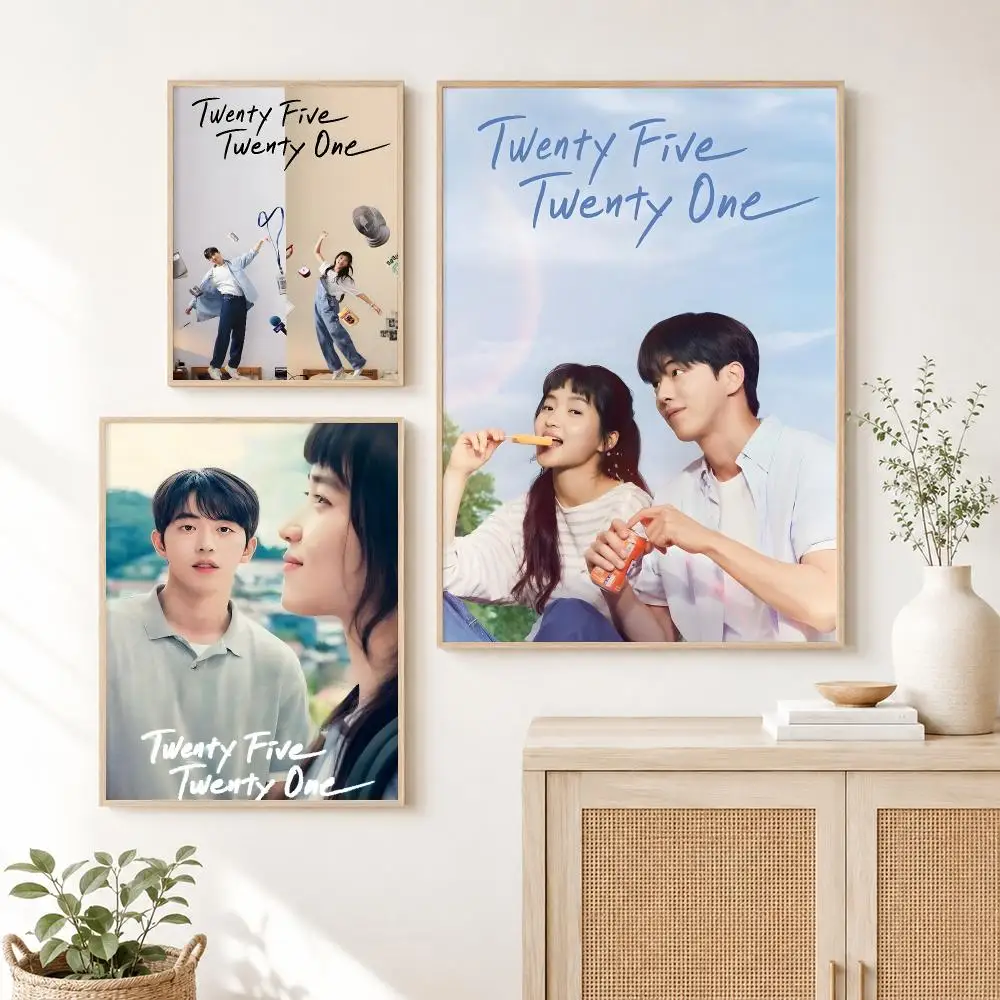 Classic TV T-Twenty five Twenty One Movie 3 Poster Self Adhesive Wall Art Decor for Bedroom Living Room Office Home Decor Gift