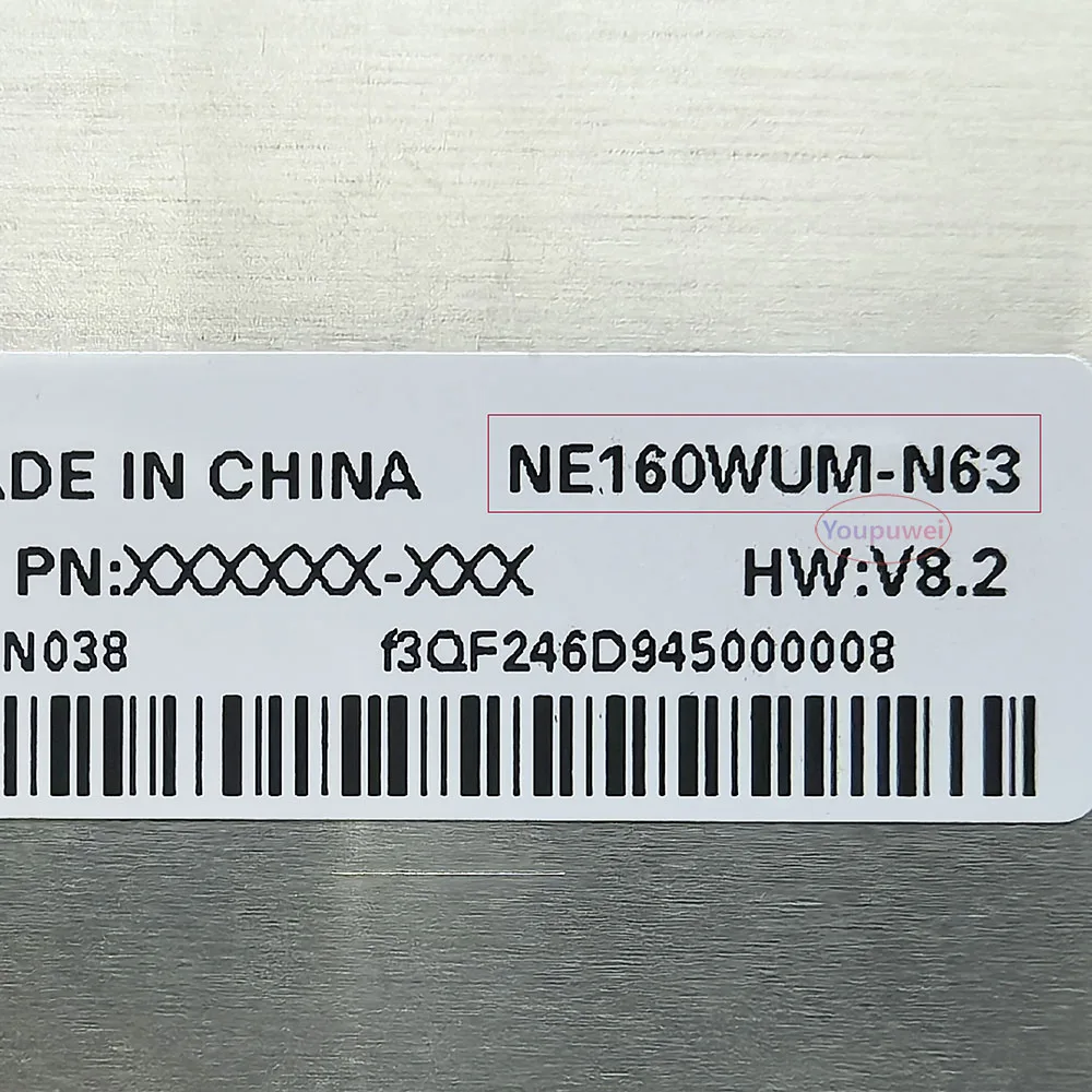 NE160WUM-N63 IPS FHD eDP 30-pins Laptop LCD Screen display