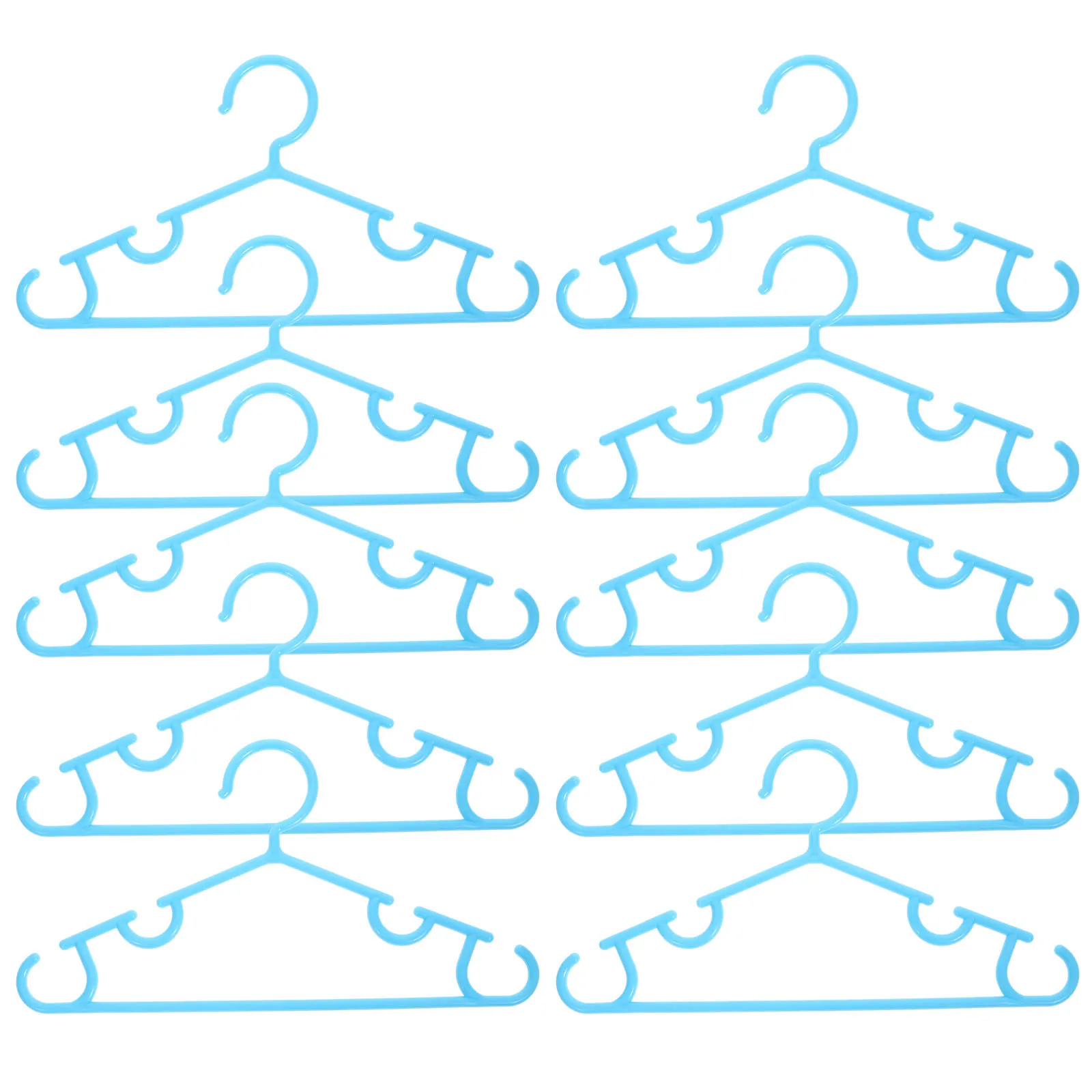

10pcs Anti-Slip Baby Clothes Plastic Kids Hangers For Newborn Toddler Small Clothing Closet Storage Organizer Hangers