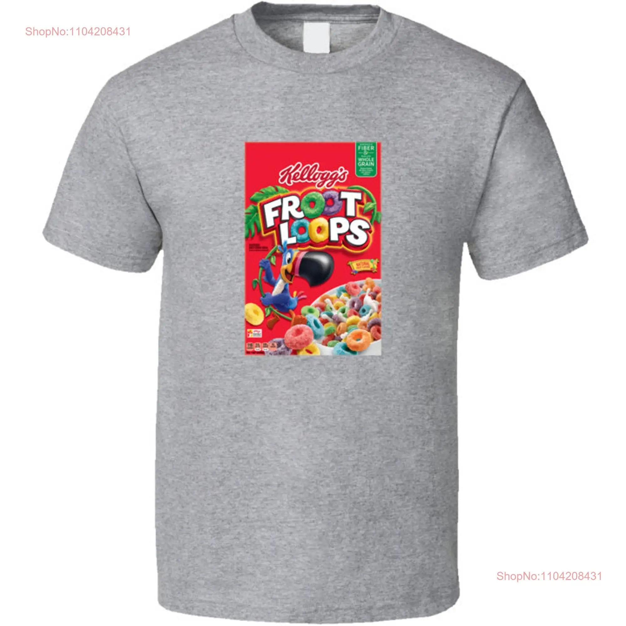 Fruit Loops Cereal Fan T Shirt Toucan Sam long or short sleeves