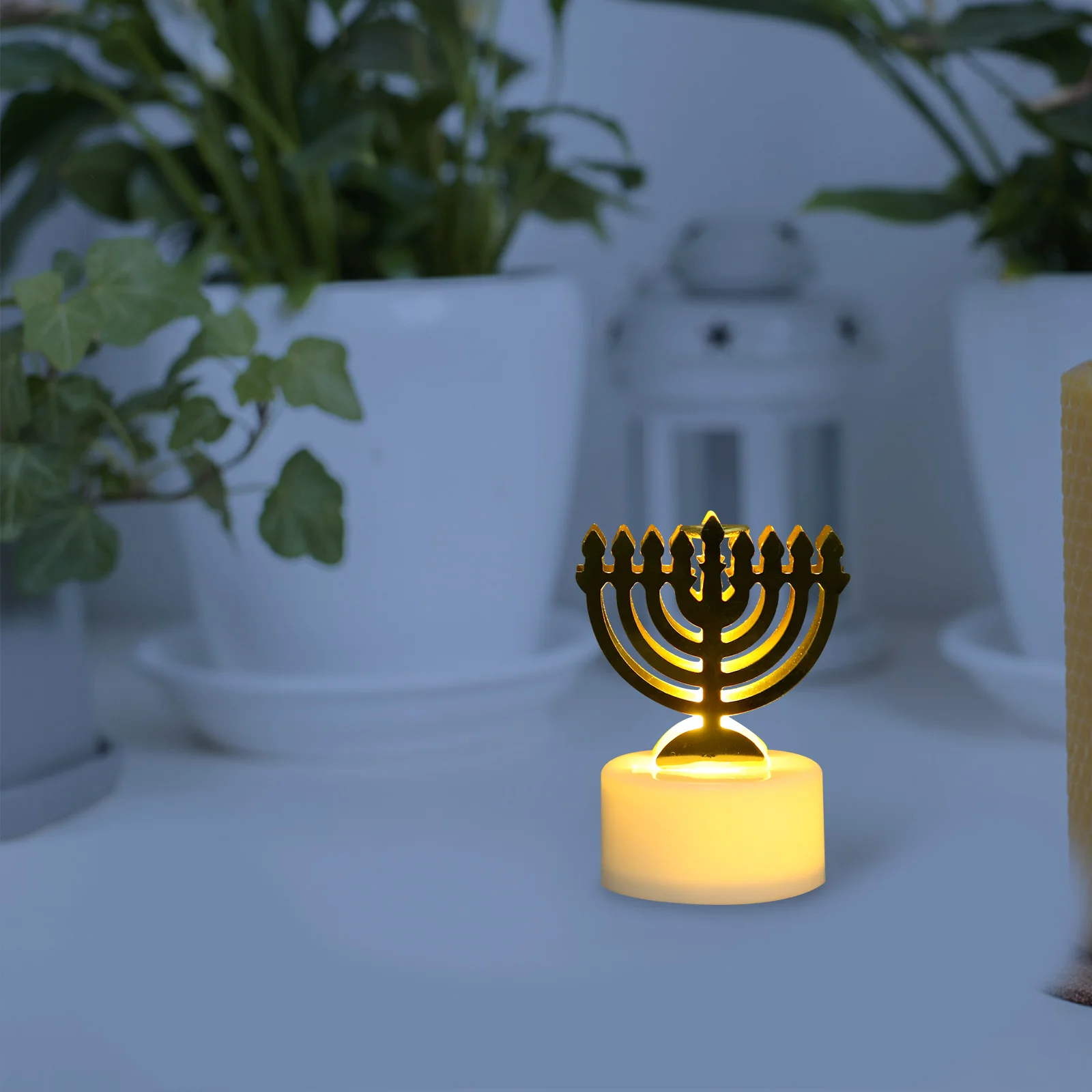 ضوء LED صغير عديمة اللهب كهربائي للحفلات والمهرجانات وديكور المنزل ومصباح ليلي لسطح المكتب وإضاءة أجواء رومانسية