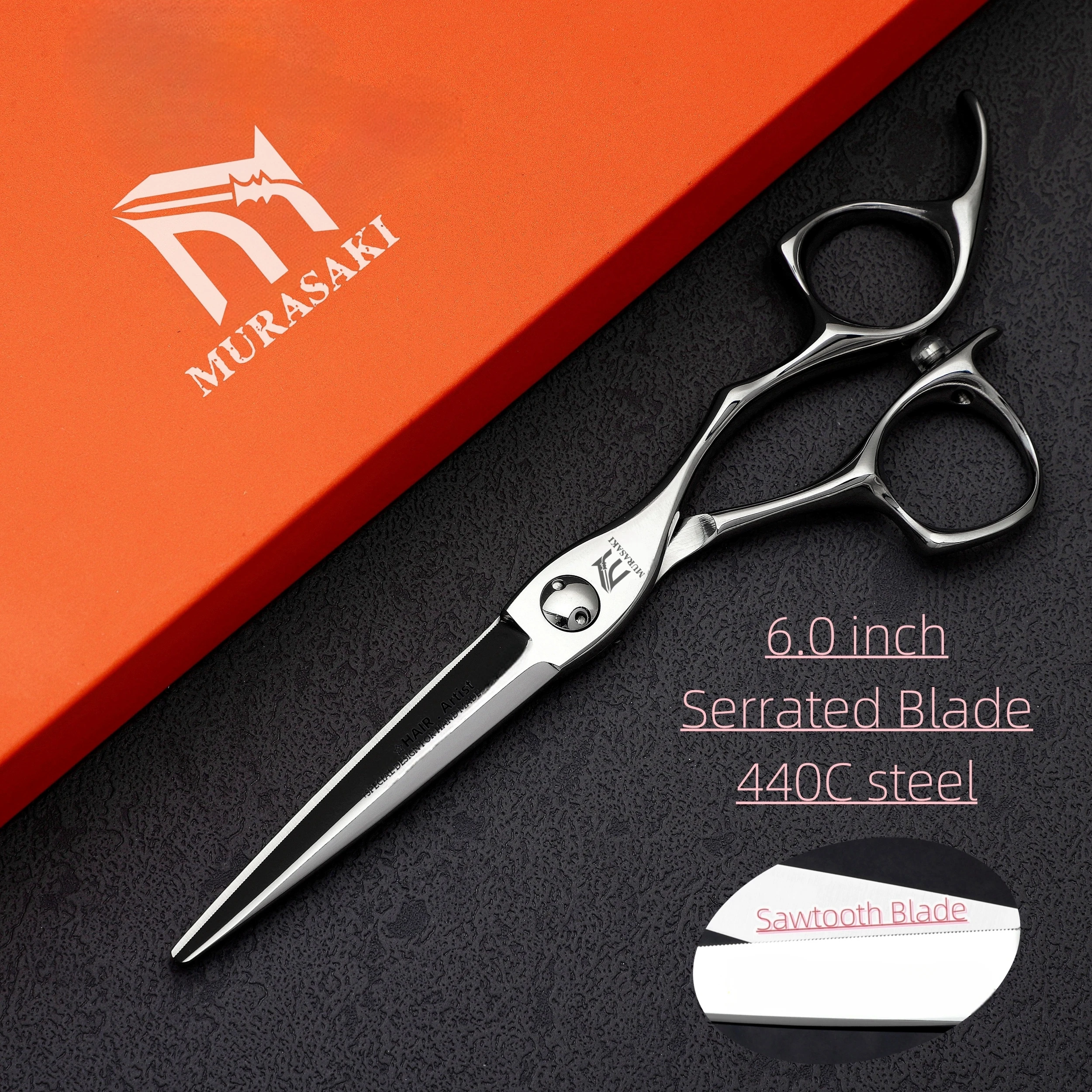 Professionelle Haarausdünnungsschere mit Matter Oberfläche, VG10 Kobaltstahl Friseurschere, Scharfe und Langlebige Haarschneidemaschine – Detail 16