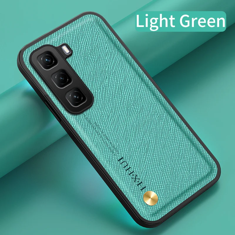 For Infinix Hot 60 60i 50 Pro Plus Case Luxury Saffiano Leather Skin-friendly Anti-fall Cover For Infinix Hot60 i Funda