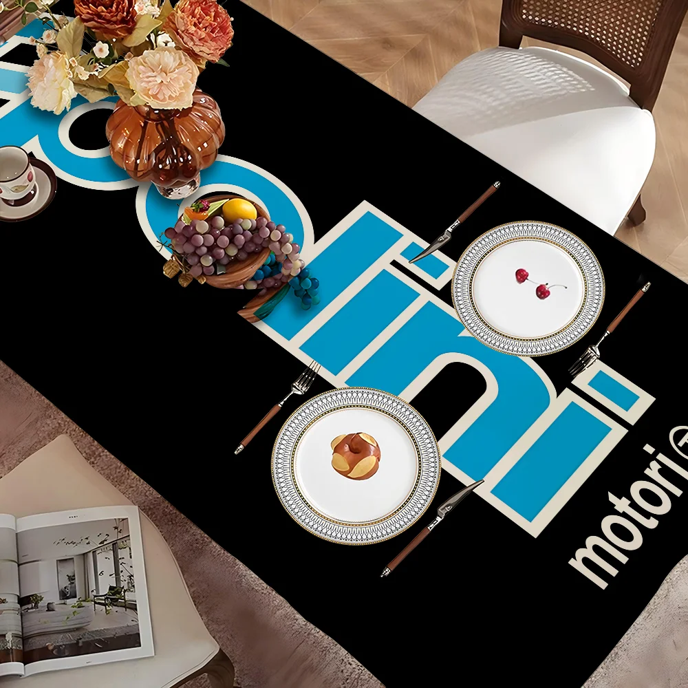 

P-Polini-Italy S-Scooter Polyester Waterproof Tablecloth Bedside Table Dustproof Decorative Cloth Living Room Coffee Tablecloth