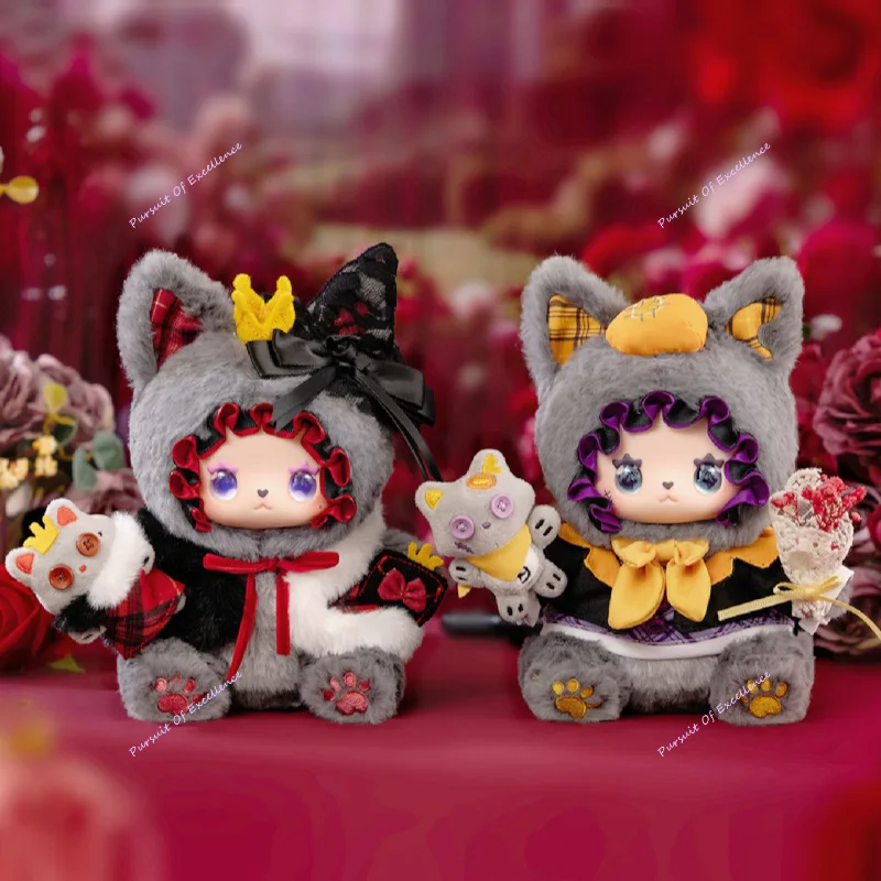 إيما الساخن نمط جديد الأحمر الذئب والرمادي الذئب سلسلة الدمى نموذج محدود شعبية هدية عيد الحب على ظهره سحر هدية عيد ميلاد #6