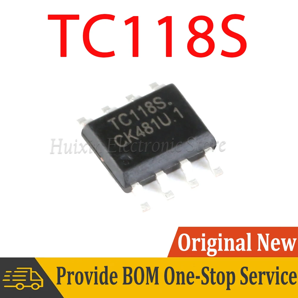 

5pcs TC118S TC118 SOP-8 Single-channel Dc Motor Driver Chip SMD New and Original IC Chipset