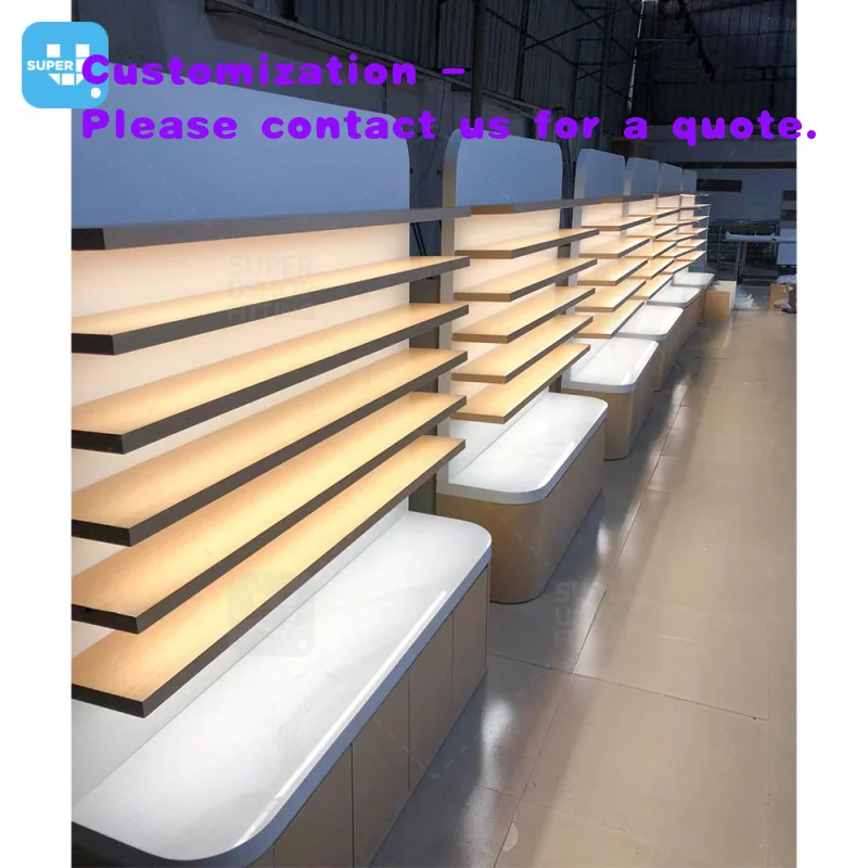 custom.Customized Sunglasses Shop Interior Design Decoration Retail Wall Mounted Wooden Optical Shop Display