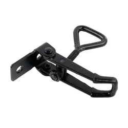 Steel Hasp Toggle Clamp 220lbs Adjustable Black Plated GH-4001 High Carbon Steel For Lock-free Handle-less Boxe