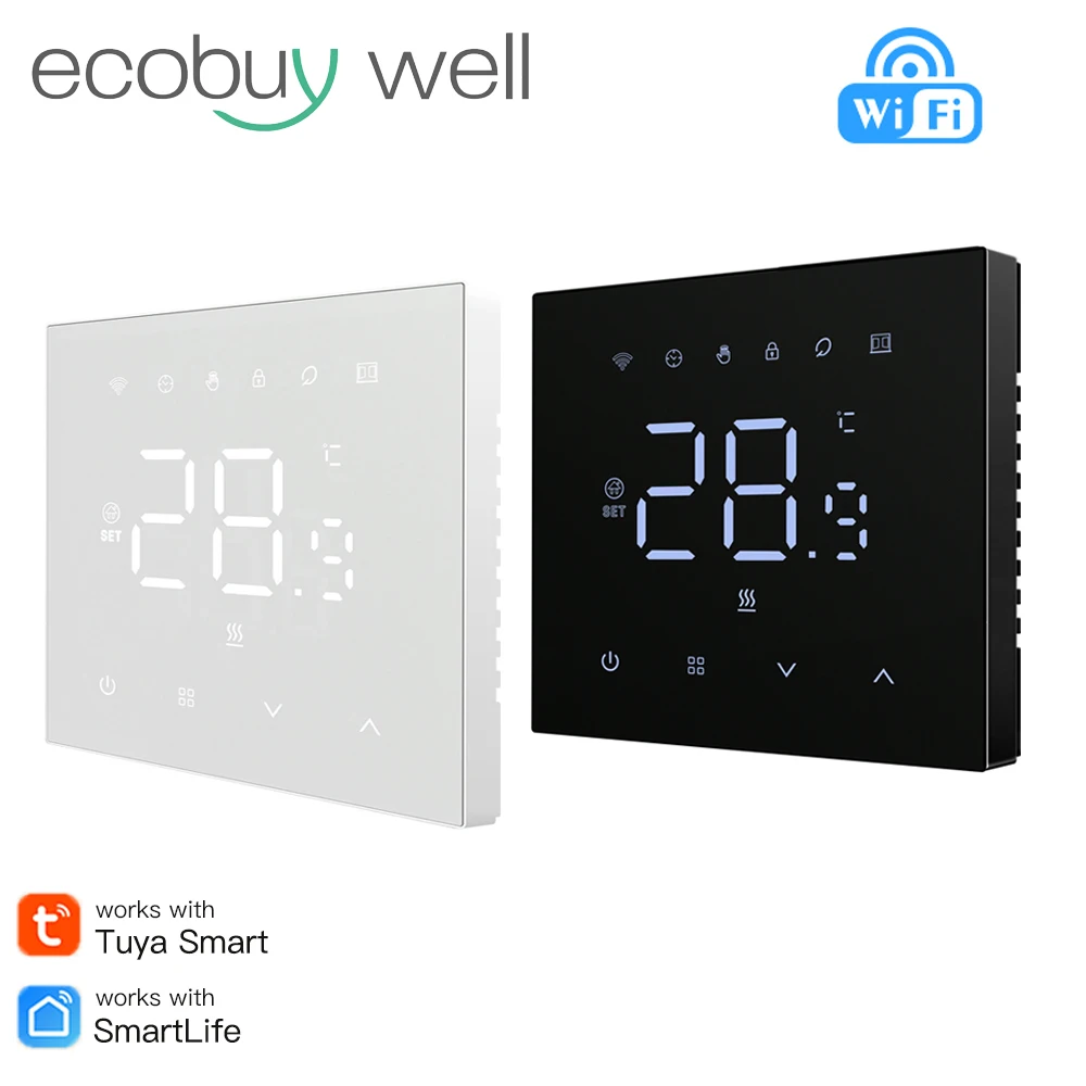 Tuya WiFi Smart Thermostat Water Heating Thermostat Digital 220V Wifi Temperature Controller Works With Google Home Alexa Alice