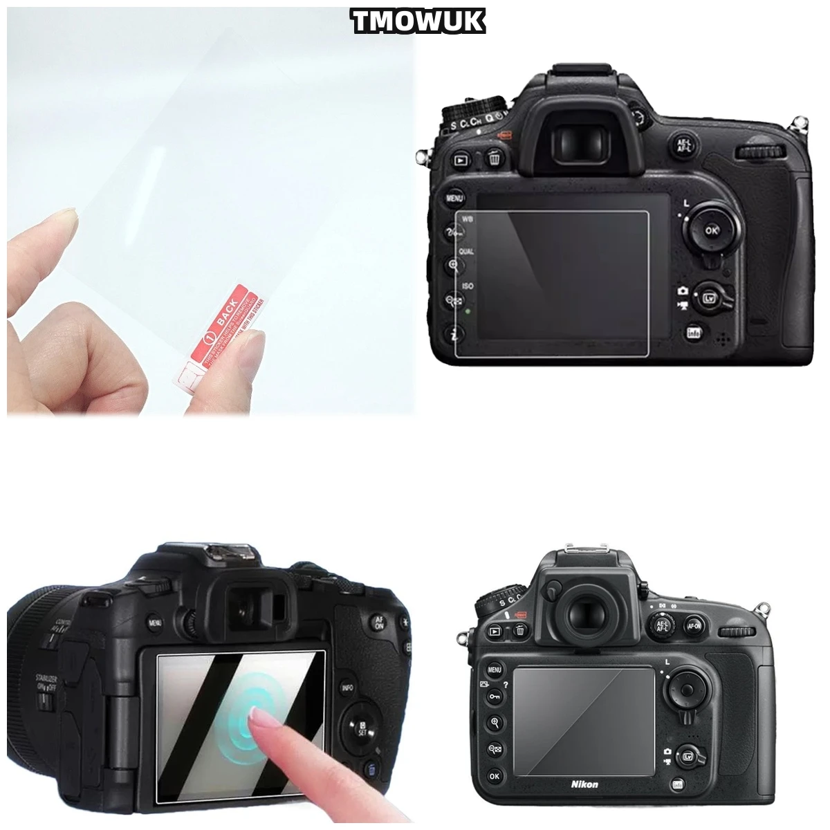 

For Nikon D7100 7200 D5000 D750 D760 D5 D600 D610 D800 D800E Screen Protector 9H Tempered Glass LCD Film Cover