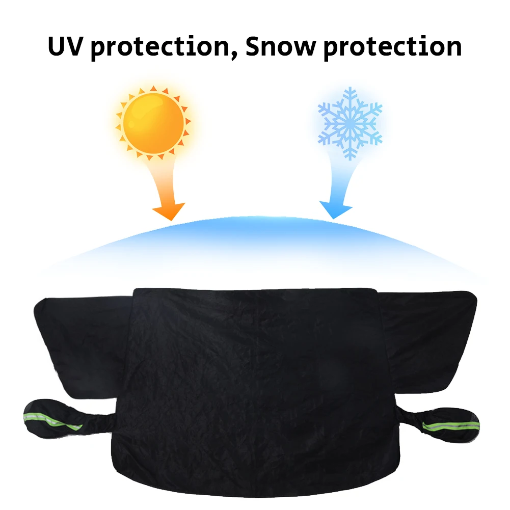 

Magnetic Car Window Snow Cover Oxford Cloth Thicken Car Windshield Snow Cover Waterproof Automobile Sunshade Cover for Ice Snow