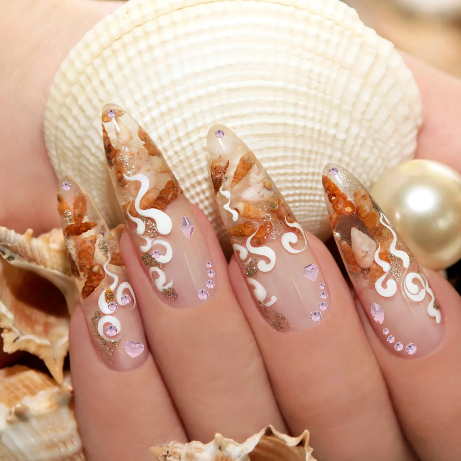 

1 Box Manicures Decoration Supplies Gems Manicure Ornament Diy Diamond Decorations Flatback Diamond Art Supplies Ornament Nail