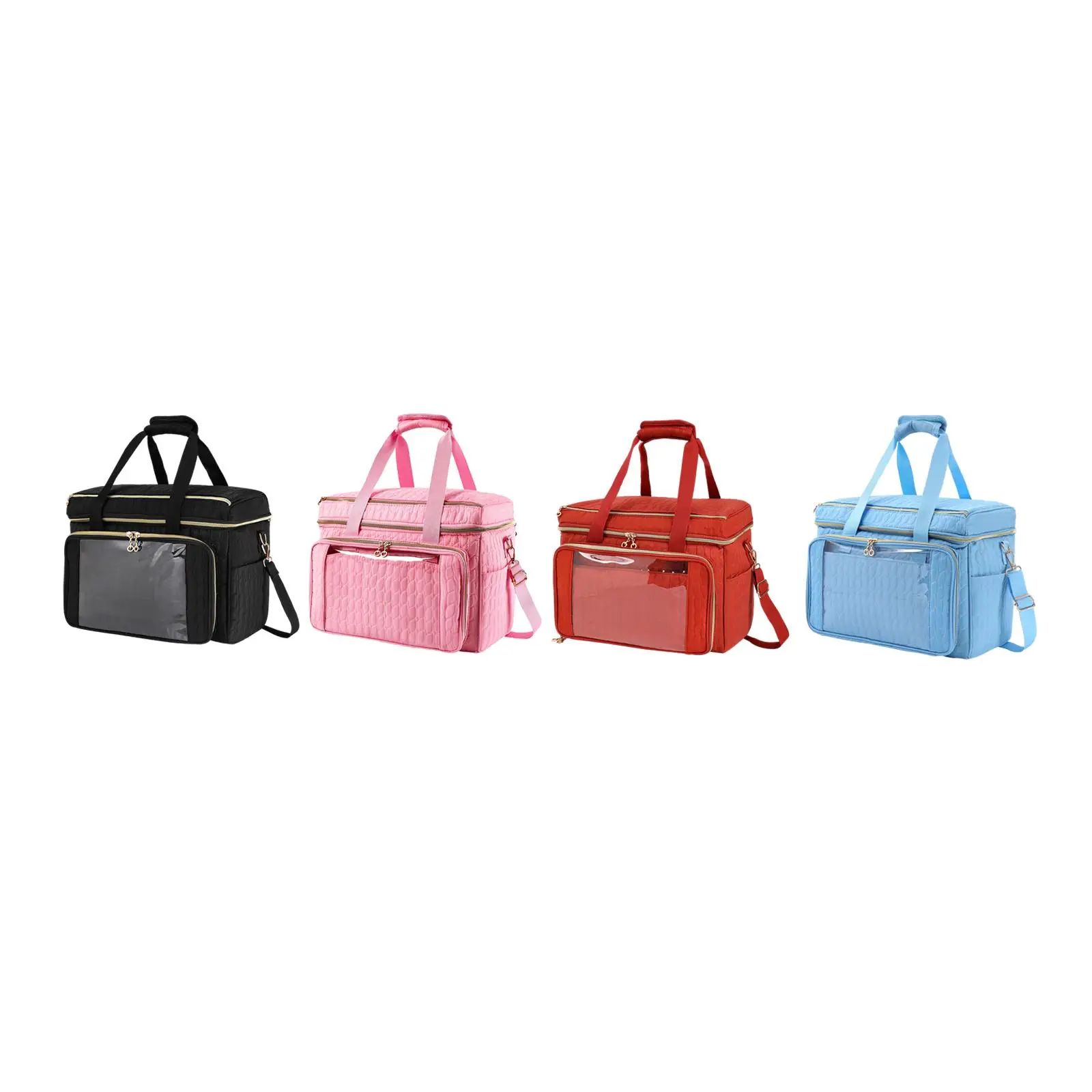 Knitting Bag Multi Pockets Accessories Storage Organizer Portable Handle Pouch Yarn Storage Bag for Craft Corner