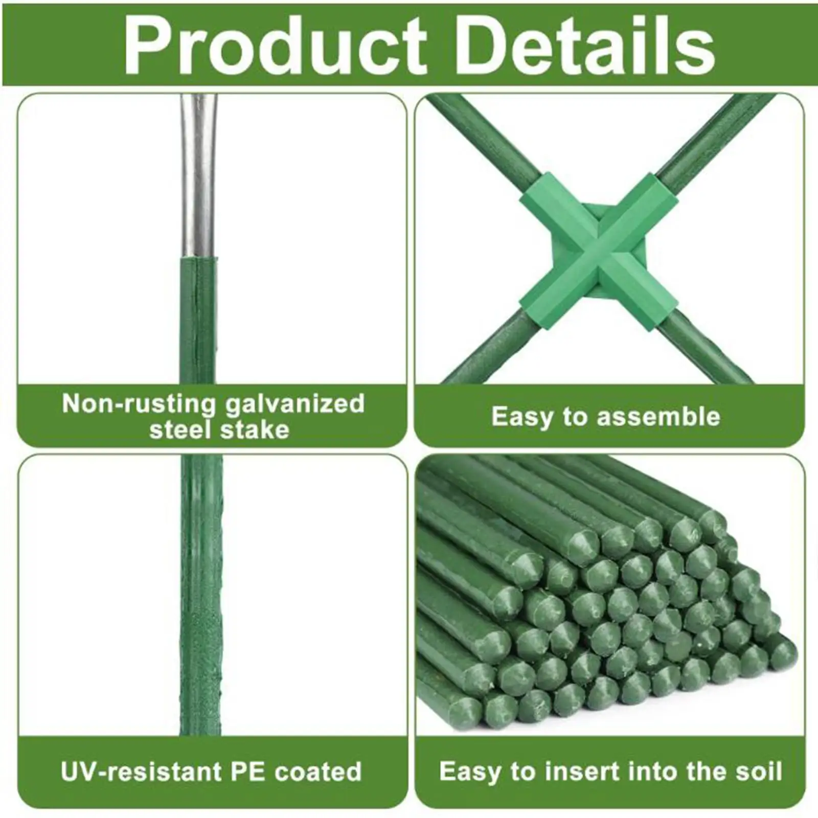 Cucumber Trellis,Garden Trellis Yard Easy Assembly Greenhouse with Climbing Net Plant Support for Pea ,Bean, Flower ,Pumpkins