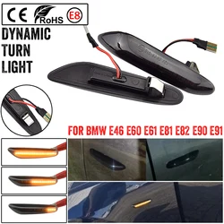 2X For BMW E60 E61 E90 E91 E87 E81 E83 E84 E88 E92 E93 E82 E46 1 3 5 series x1 x3 2004 2010 Dynamic LED Fender Light Side Marker