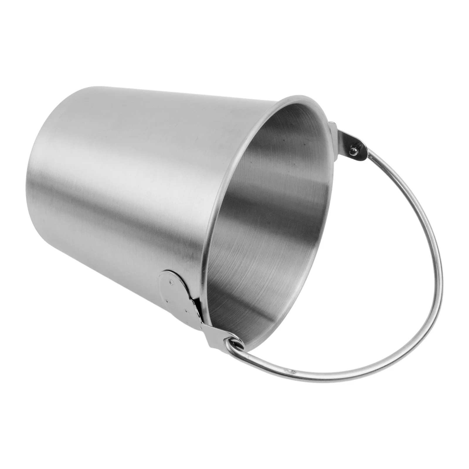 Cubo de Hielo Portátil de Acero Inoxidable para Aperitivos, Fácil de Transportar con Asa, Ideal para Servir Nuggets de Pollo y Papas Fritas