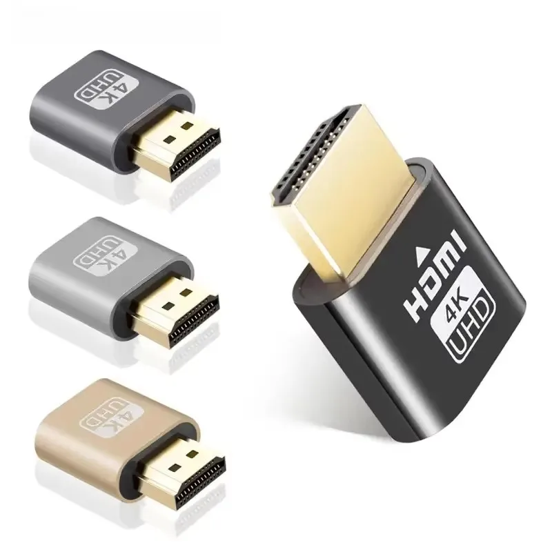 1-4pcs Virtual Display Adapter HDMI-compatible 1.4 DDC EDID Dummy Plug Headless Ghost Display Emulator For Video Bitcoin Mining