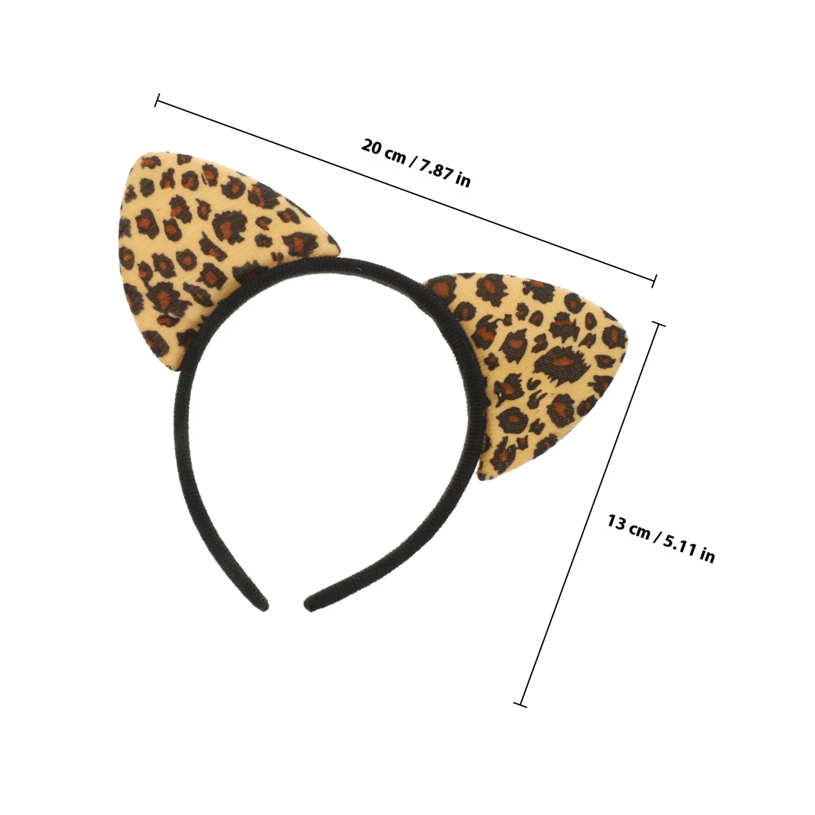 14 قطعة ليوبارد القط الأذن عقال السلس عدم الانزلاق ديكور شعر الحفلات تأثيري ملحق الفتيات أغطية الرأس مهرجان هدية زي حلية
