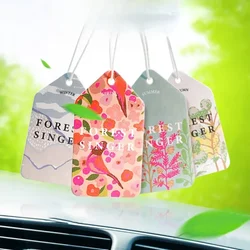 1/4PCS Car Air Freshener Four Seasons Car Perfume Long-lasting Aromatherapy Fragrance Piece Pendant Car Interior Accessories