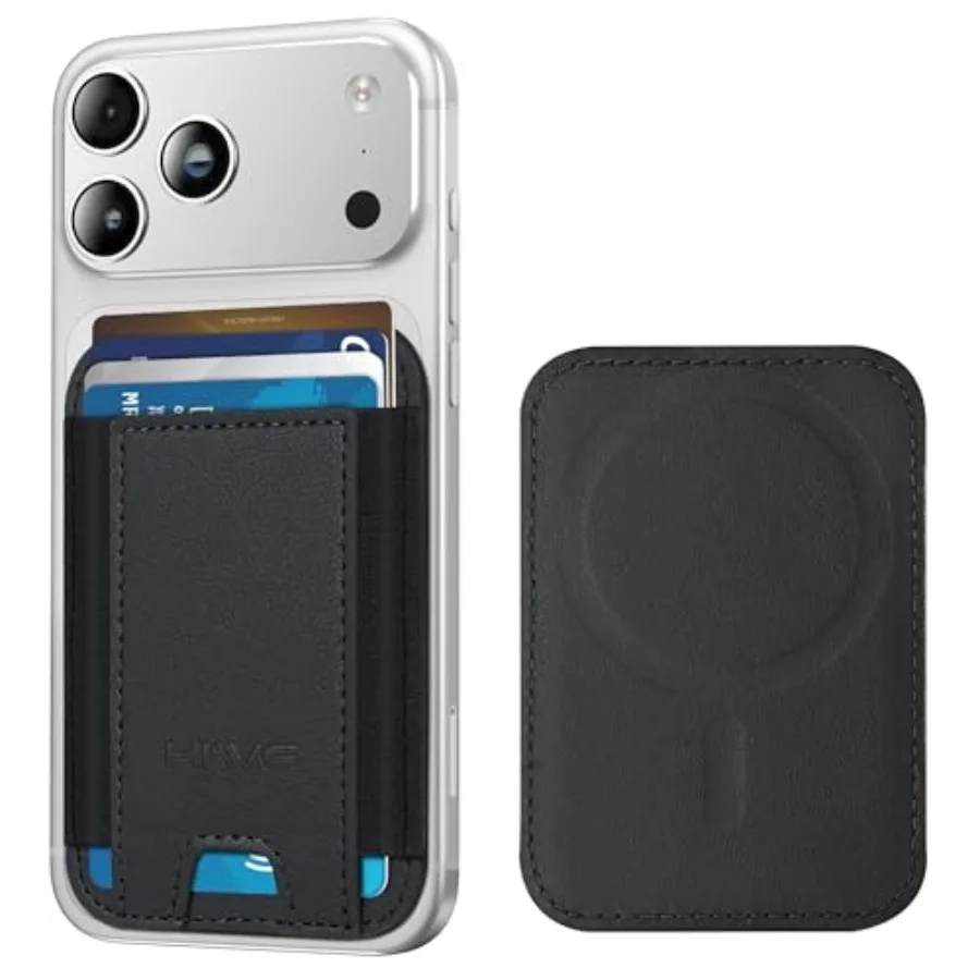 for MagSafe Wallet, 7 Cards Holder with RFID Blocking, Stronger Magnetic Wallet for iPhone 17/16/15/14/13/12 Series, Vegan Leat