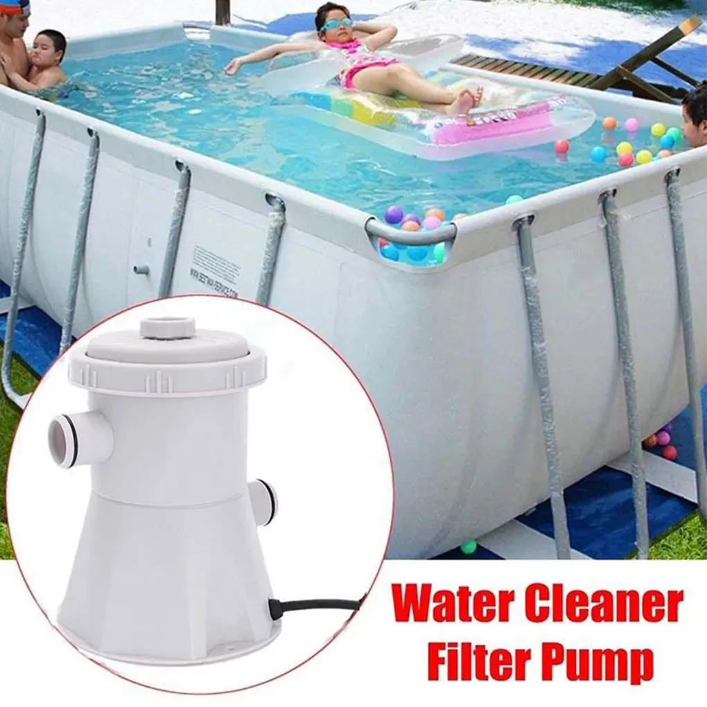 New 300 Gallons Swimming Pool Filter Pump Household Pools Cleaners EU/US/UK Water Filters Circulation Pumps