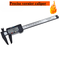 2pcs New Arrival 150mm 6 Inch LCD Digital Electronic Carbon Fiber Vernier Caliper Gauge Micrometer Measuring Tool