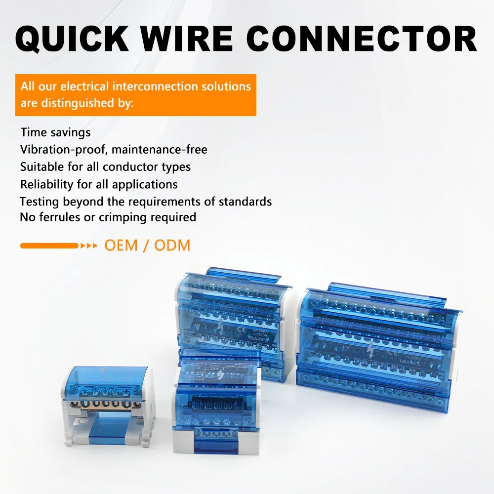 Universal Flame Retardant Quick Wire Connector Transparent Cover Terminal Block No Crimping Electric Cable Connector UKK Series