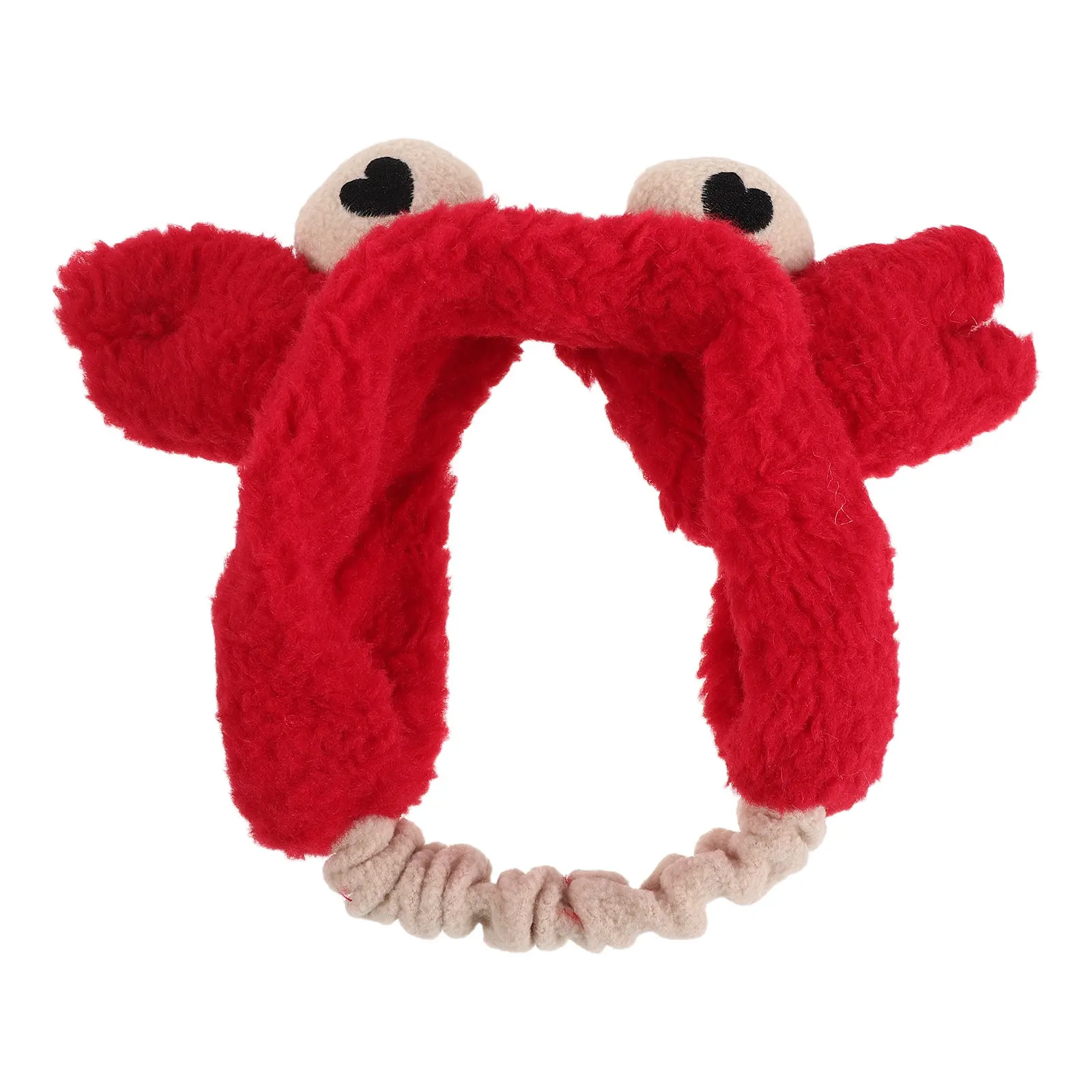 

Red Crab Claw Headband Animal Costume Accessories Big Eyes Hairband for Women Makeup Sea Party Dress Up Funny Headwear