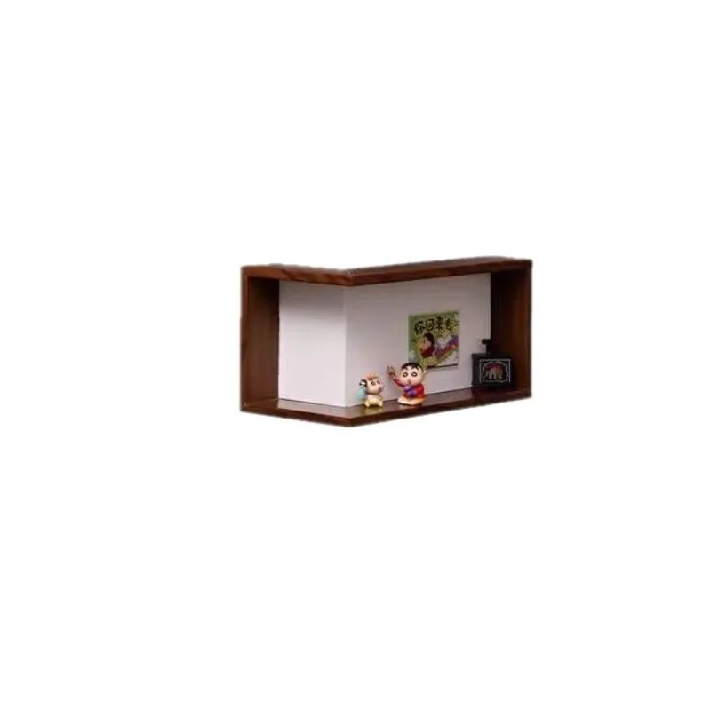 Eckregal für die Wand 90 Grad Eck-Bücherregal Hängendes Wanddekoratives Regal Wohnzimmer-Wandeck-Aufbewahrungsregal