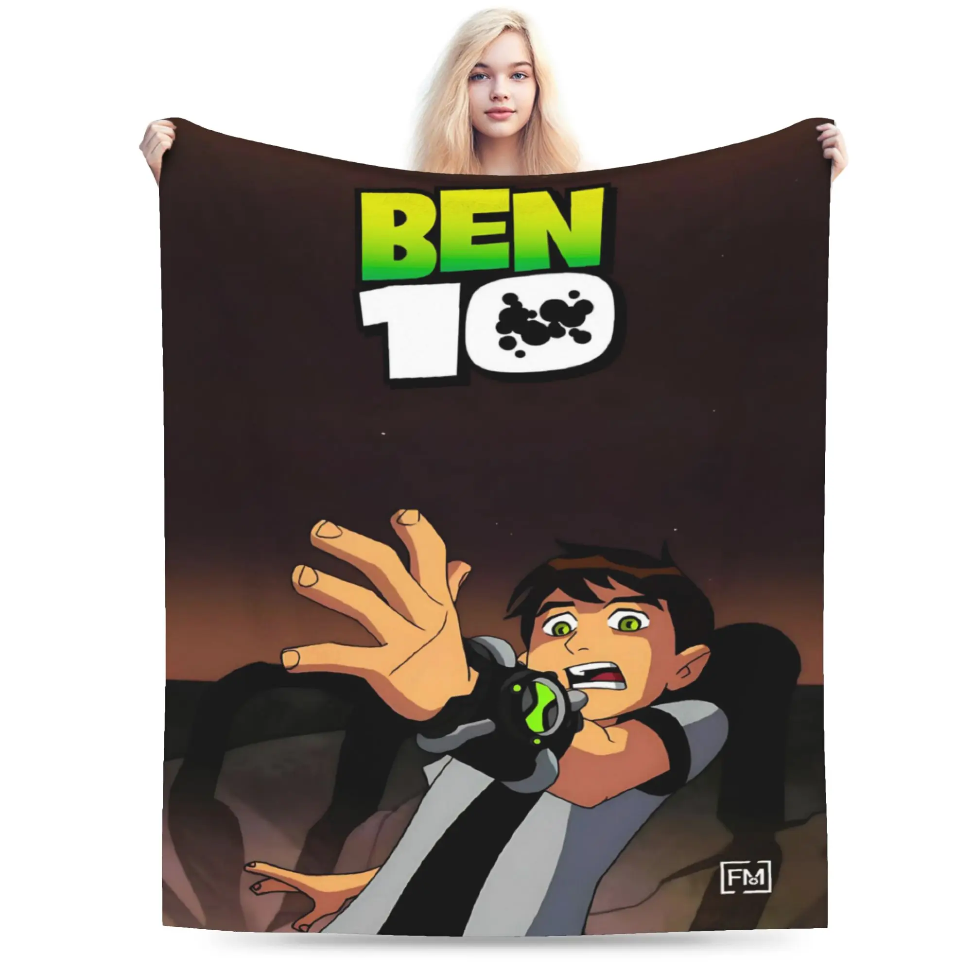 Relax Ben 10 Anime Blanket Stuff Bedding Decorative  Throw Blanket Super Warm Velvet for Car
