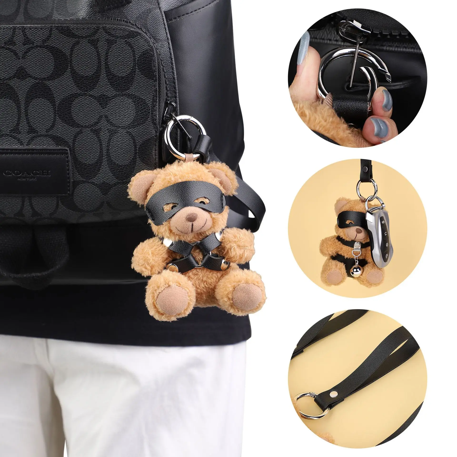 Sex Toys SM Decorative Toys Bundled Bear Keychain Cute Mini Bear Pendant Dropshipping Hotel Decoration Erotické Pomůcky Bdsm 18+