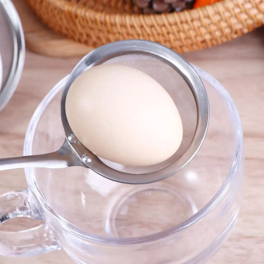 Home Fine Mesh Kitchen Gadget Cooking Tool Sifting Kitchen Strainer Filter Spoon Oil Skimmer Colander
