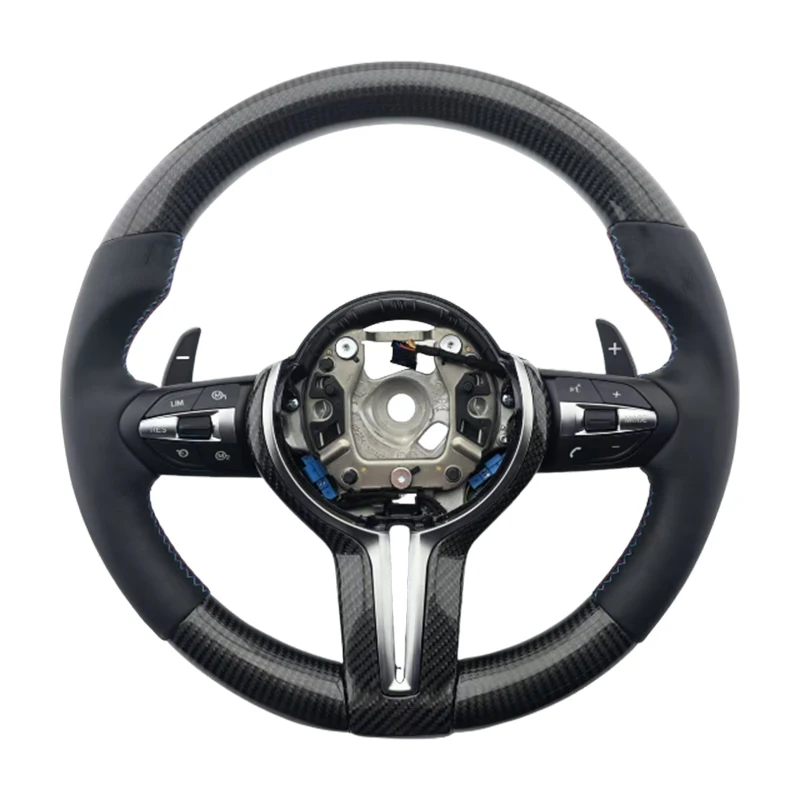 

Заводская горячая распродажа, гладкая кожа из углеродного волокна для BMW 3 серии 5 серии M3 M5 M6 F10 F20 F30 F90, автомобильный руль