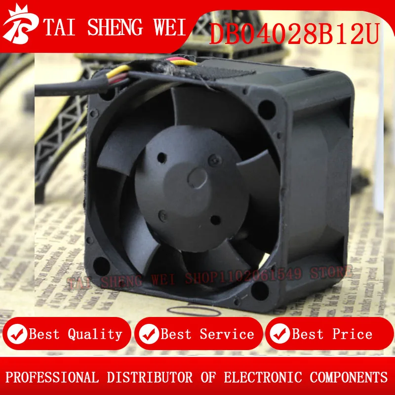 AVC DB04028B12U 4028 40MM Fan 12v 0.66A 40*40*28MM 4CM  Server Cooling Fan New Original