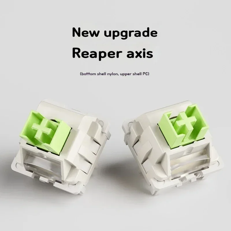 LEOBOG Reaper Linear Switch 5 Pins Custom Mechanical Keyboard 45gf RGB HIFI POM Stem Factory Lubed Compatible For MX Keycaps