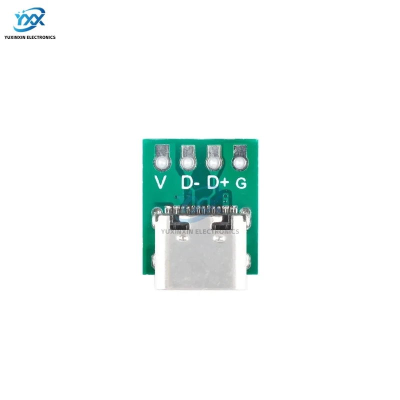 1/5/10Pcs USB 3.1 Type C Connector Socket 16P Connector 16 Pin Test PCB Board Adapter For Data Line Wire Cable Transfer