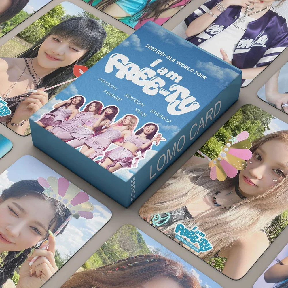 55Pcs Kpop Gidle Lomo I SWAY New Album Photocards (G)I-DLE Photo Cards Postcards Fans Gift