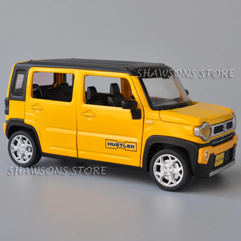 

1:22 Scale Diecast Model Car Toys Suzuki Hustler K-Car Pull Back Miniature Replica With Sound & Light