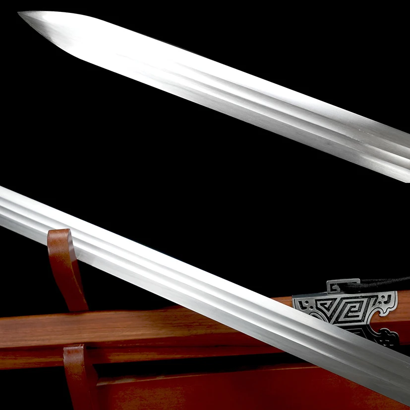 

102.5cm Crimson Sky Sword Chinese Medieval Sword Battle preparation katana full tang Stainless Steel Edge Cutting Ninja Kung Fu