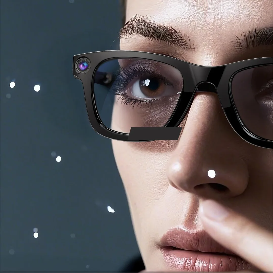 

2000-watt Pixels, WiFi Bluetooth Smart Control Glasses, 1080h Video , AI Intelligent Recognition, Music,120 Hours of Standby