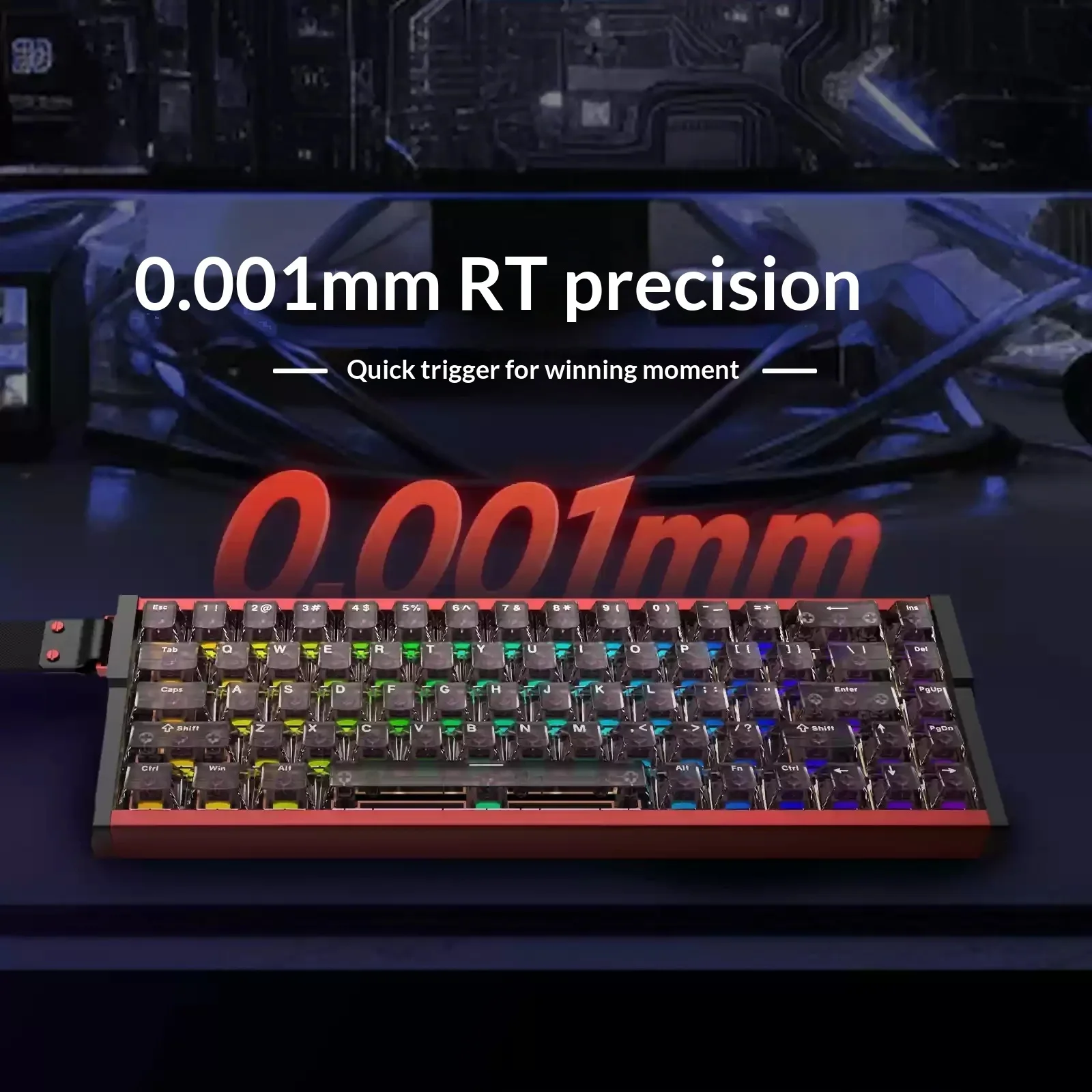 IROK MG68 Series Magnetic Switch Gaming Keyboard CNC Aluminum Rapid Trigger RGB Wired Wireless for PC Gamer