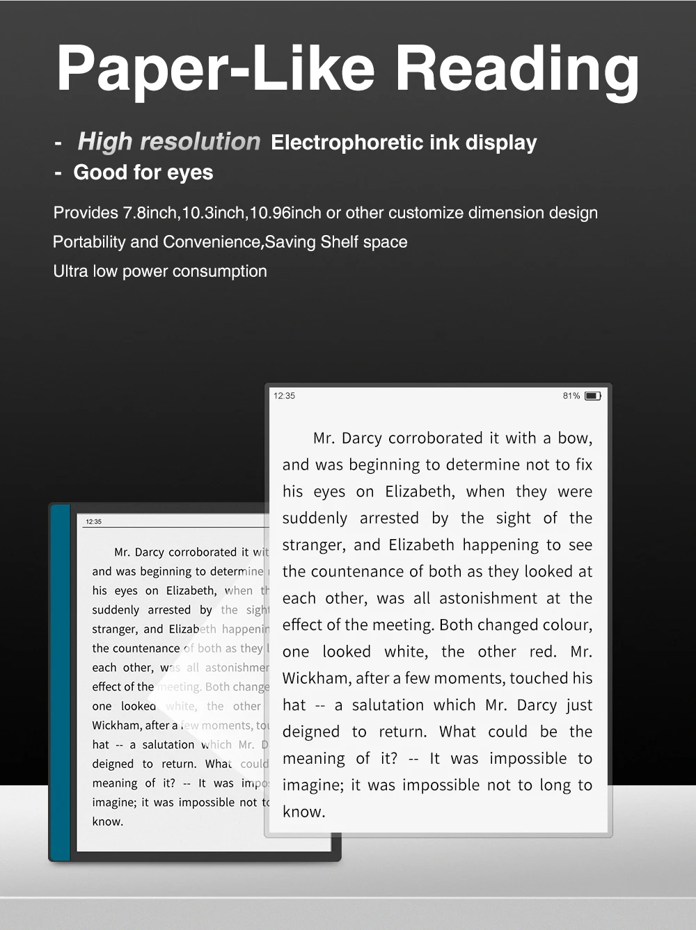 10 Inch Ebook Reader 4GB+64GB Electronic Book Reader Device With Android 11, Quad Core, Wifi Optional, Bt, Tf, A4, Metal, Pre