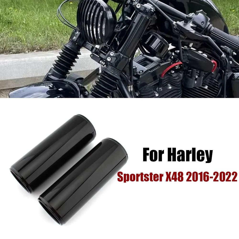 

For Harley x48 FORTY-EIGHT XL1200X 2016-2022 49MM Motorcycle Upper Front Fork Shock Absorber Boot Slider Cover