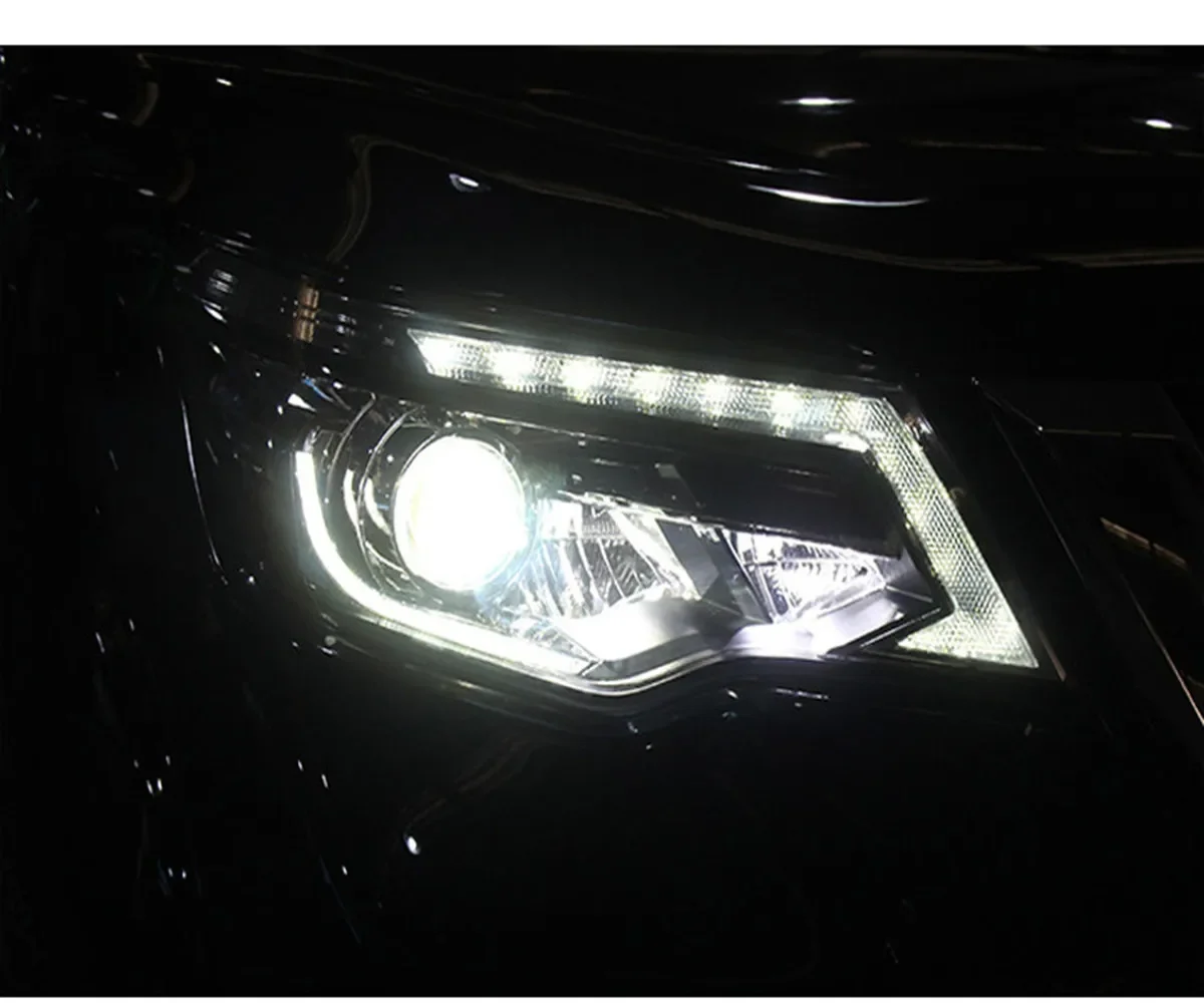 Car LED Headlight for Nissan Terra 18-20 DRL Daytime Running Light Turn signal and Blue Night light mode Автомобильные лампы