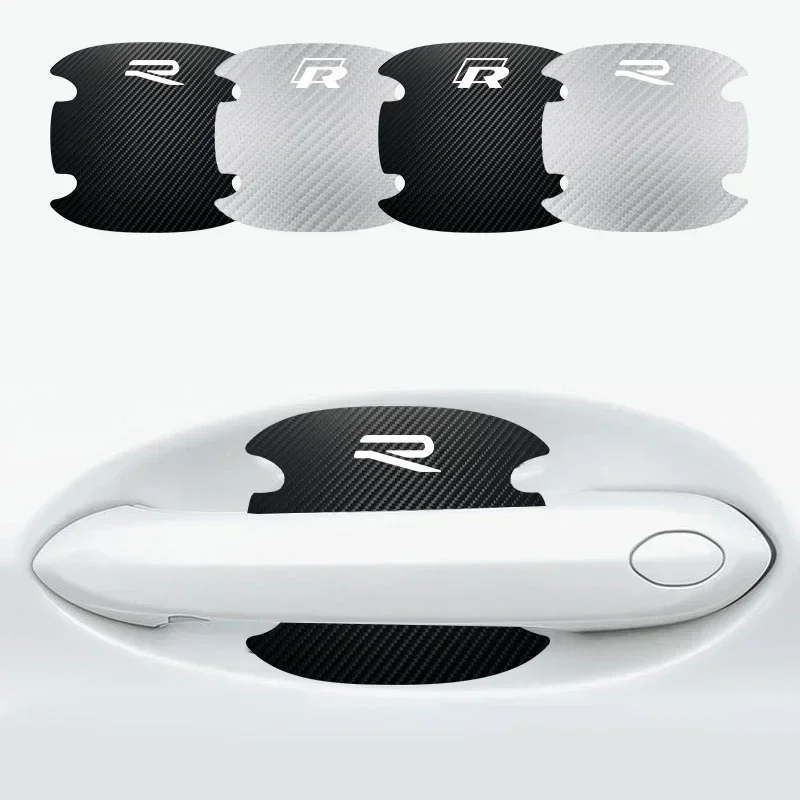

4pcs Car Door Bowl Scratch Protective Sticker For Volkswagen Tiguan Bora POLO PASSAT CC Touran GOLF Jetta Arteon T-CROSS MK6 MK7