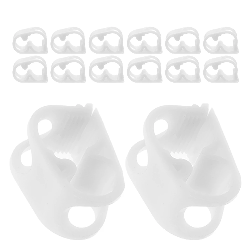 

20 Pcs Flow Control Tube Clamp Lab Replacement Water Hose Clip Pipe Adjustable Clamps Pom Shut off Valve
